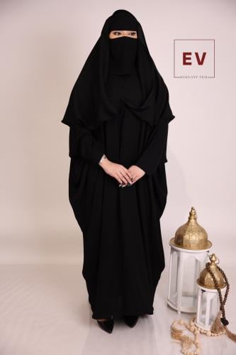 عباية كتف بغطاء راس قماش انترنت D20
