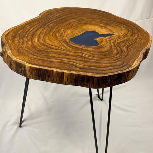 طاولة جانبية (طاولة قهوة) من الخشب الطبيعي