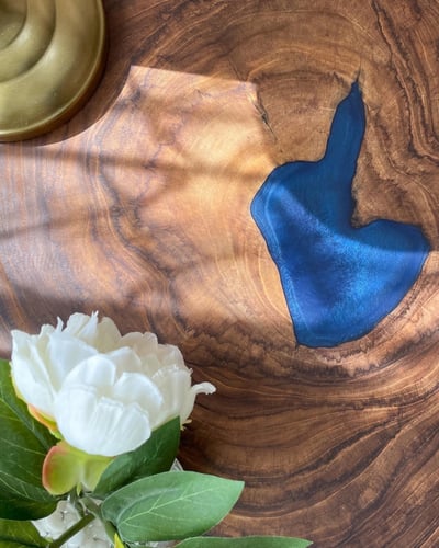 طاولة جانبية (طاولة قهوة) من الخشب الطبيعي