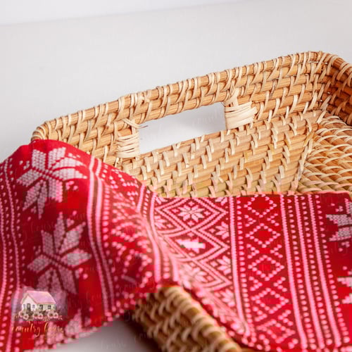 9126 صينية خوص بشكل مستطيل