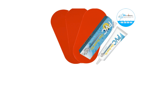 مجموعة 3رقع أصلاح قوارب ومسابح لاصق شفاف مقاوم للم...