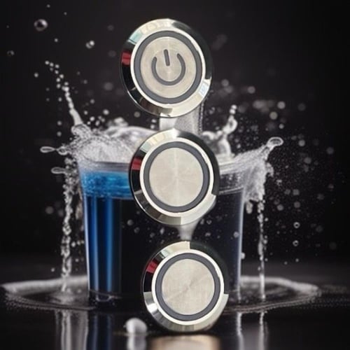 لوحة 6مفاتيح m22 ثابتة ستانلس ستيل ضد الماء 12 فول...