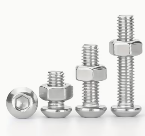 جموعة من 120 قطعة من البراغي والصواميل الستانلس ست...