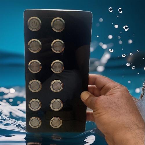 لوحة 12 مفتاحm22ثابتة ستانلس ستيل ضد الماء 12 فولت...