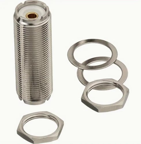 محول SO239 من النحاس الكامل بموصل أنثى إلى أنثى UH...