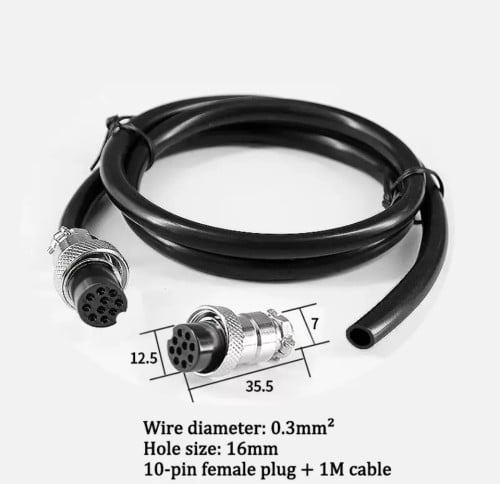 كيبل مع كونكتور فيش لأجهزة قارمن واحهزة التتبعMats...