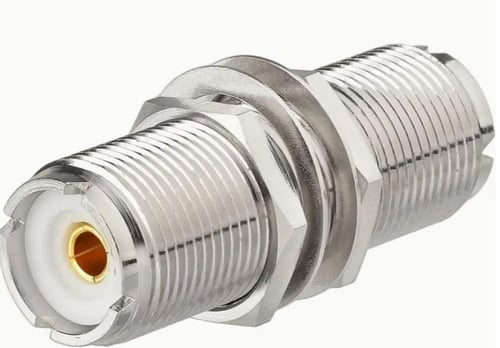 محول SO239 من النحاس الكامل بموصل أنثى إلى أنثى UH...