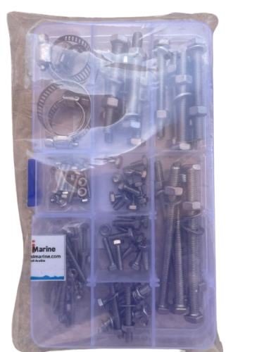 مسامير وبراغي وقفيز ستانلس ستيل 304 /120 قط6عة متع...