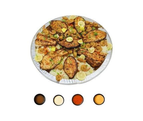 اختر وليمتك بنفسك 5 - 10 اشخاص صحن قصدير قطر 57سم
