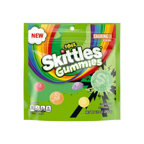 سكيتلز قمي لينة بالملح ساور حامضة شكل جديد مستورد...