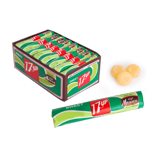 علبة حلاوة مصاص بنكهة سفن اب مستورد 24 حبة