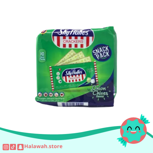 بسكوت سكاي فليكس بالبصل والثوم مستورد 250 جم
