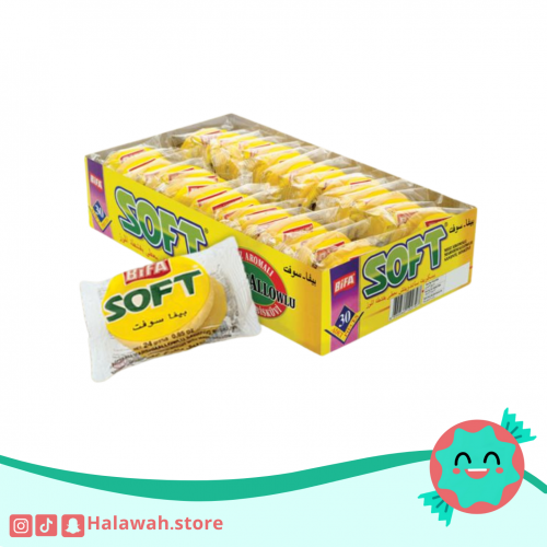 كرتون بسكويت موز بيفا سوفت القديمة * 30 حبة