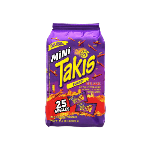 كيس شبس تاكيس ميني حار بالفلفل والليمون 25 حبة