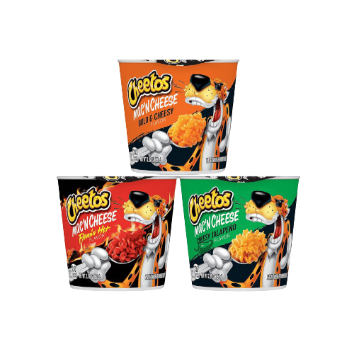 3 اكواب مكرونة شيتوس ماك اند شيز ب 3 نكهات مستورد...