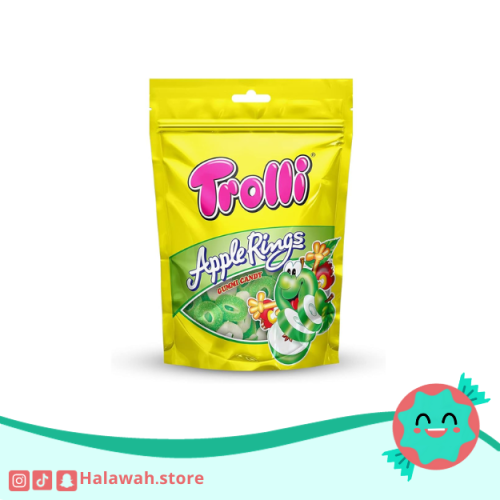 حلاوة جيلي ترولي حامض حلقات تفاح 80 جم