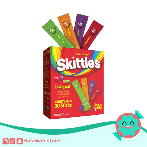 بودرة مشروب سكيتلز بالفواكه مستورد امريكي 1 ظرف