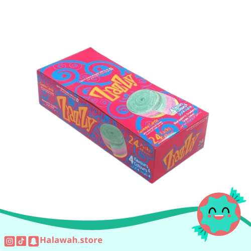 حلاوة جيلي رول حامض زازي بالفواكه مستورد 24 حبة