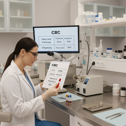 بكج تساقط الشعر (Vitamine D / CBC / TSH)