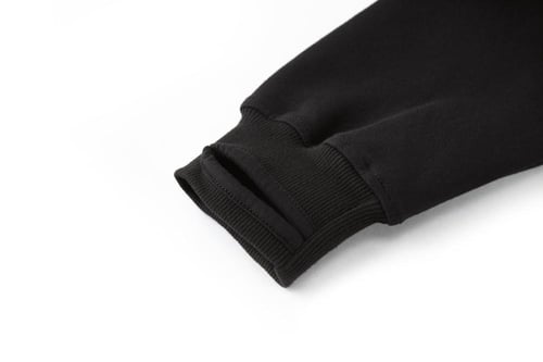 هودي مبطن بأكمام قابلة للفك والتركيب - Wool Black...