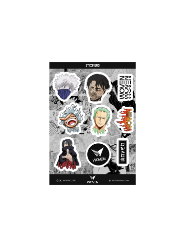 Woven 03 Stickers