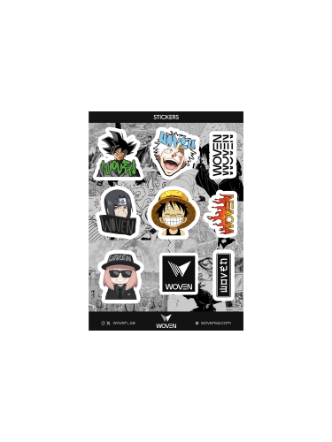 Woven 02 Stickers