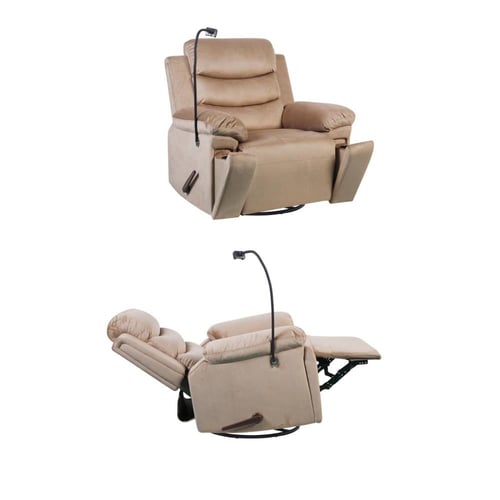 كرسي استرخاء هزاز دوّار مع قاعدة جوال-بعدة الوان