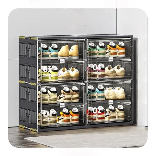 صندوق أحذية مكون من 8 ارفف ، صندوق تخزين قابل للطي...