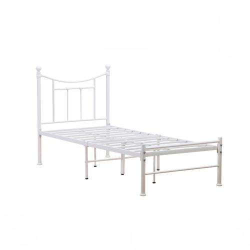 سرير حديد نفر مقاس 190*90سم بتصميم مودرن لون أبيض