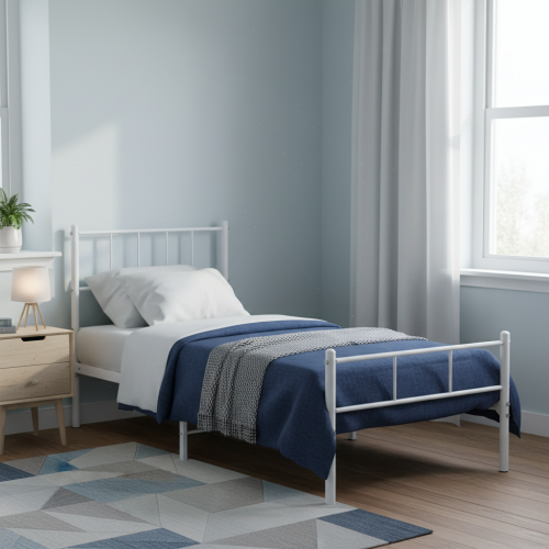 هيكل سرير معدني - نفر (190×90 سم)