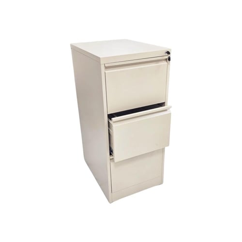 دولاب ملفات (شالون) معدني ثلاث أدراج وقفل أمان-عدة...