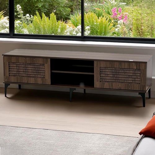 طاولة تلفاز خشب مودرن مقاس 180سم-عدة الوان