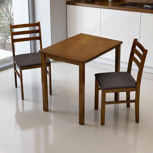 طقم طاولة طعام شخصان خشب ماليزي لون بني