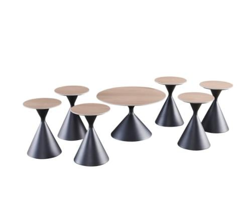 طقم طاولات شاي سيراميك 7 قطع