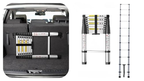 سلم تلسكوبي من الالمنيوم مقاس 2.6متر