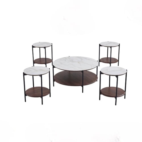 طقم طاولات خدمة عصرية عملية سطح سيراميك