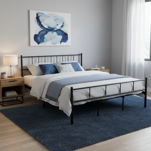 هيكل سرير معدني - نفر ونصف(200×140 سم)