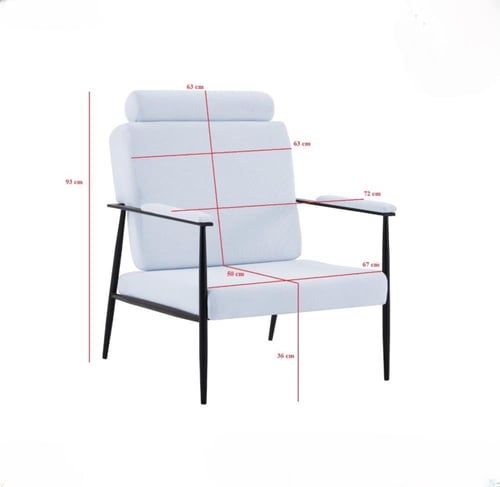 كرسي جلوس مفرد مبطن قماش-عدة الوان