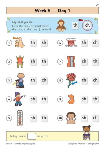 Phonics Daily Practice Book: Reception