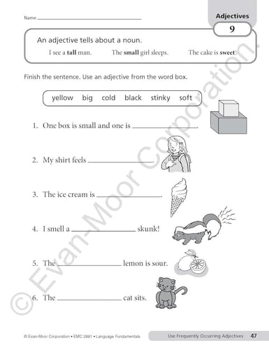 Language Fundamentals, Grade 1