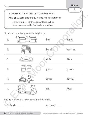 Language Fundamentals, Grade 1
