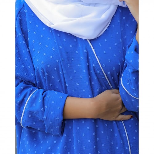 عباية ازرق منقط