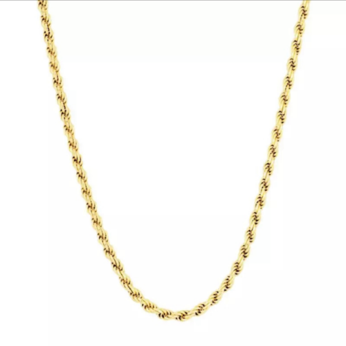 سلسال فضة مطلي ذهب