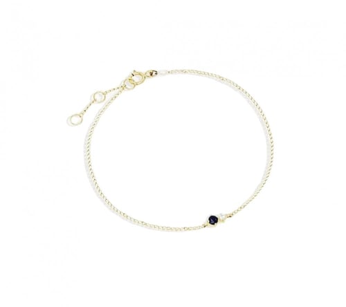 إسوارة يومية فضة عيار 925 مطلية بالذهب مع زركون