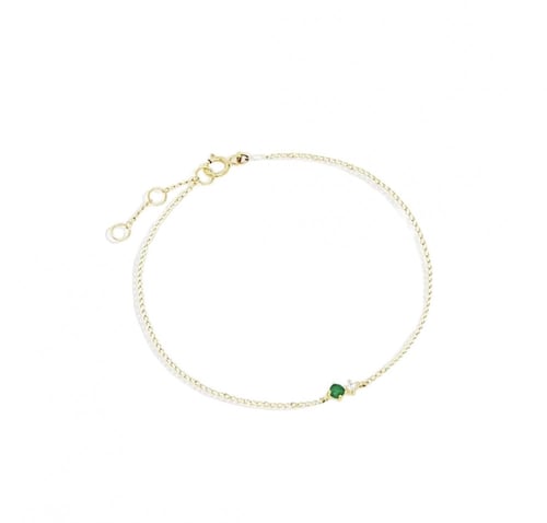 إسوارة يومية فضة عيار 925 مطلية بالذهب مع زركون