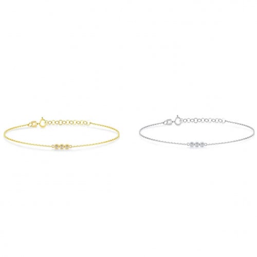 اسوارة يومية فضة عيار 925 مطلية بالذهب