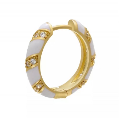 هوب ابيض مطلي ذهب