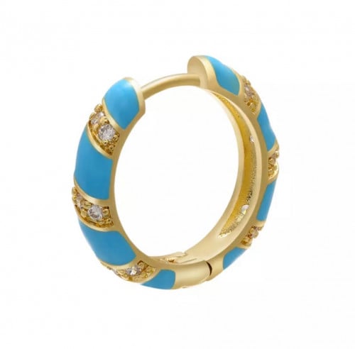 هوب أزرق مطلي ذهب