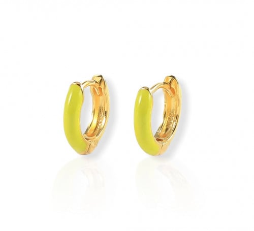 هوب اخضر فضة عيار 925 مطلي بالذهب