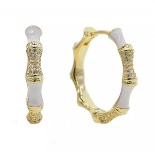 هوب ابيض مطلي ذهب